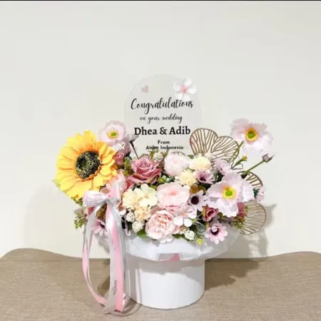 Bloom Box Akrilik Ucapan Wedding Cakung